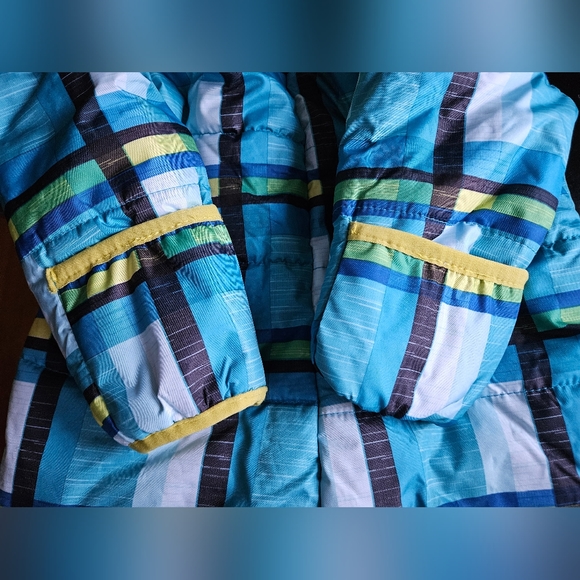 Rugged Bear Snowsuit 3/6 Months Boy Girl Blue Green Insulated Hand/Feet Cover - Picture 10 of 10